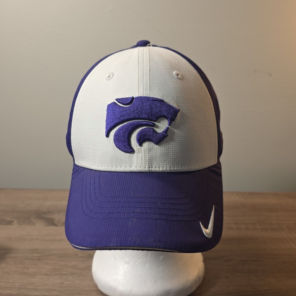Nike Legacy91 Kansas State Wildcats Dri-FIT Adjustable Hat Purple White Cap